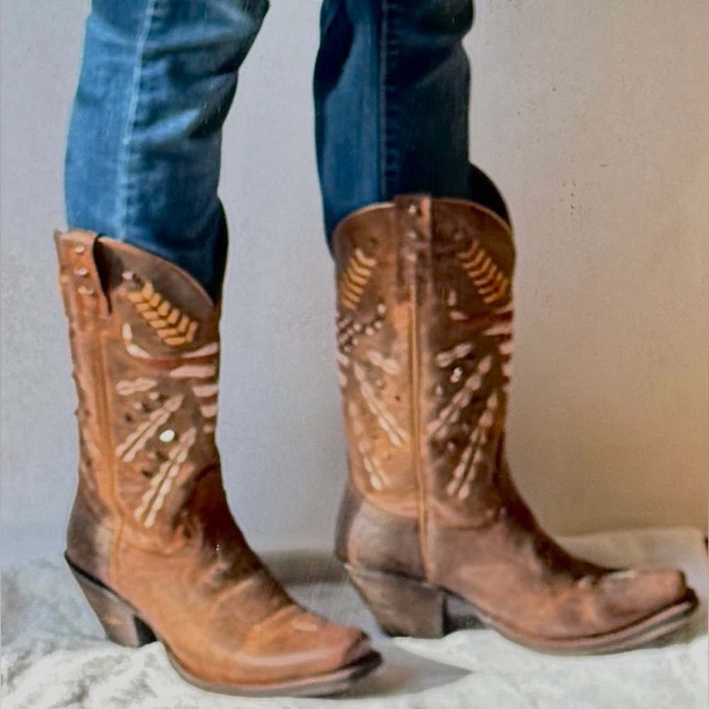 Ariat Patriotic Flag Circuit Americana Boots Size 7B NWOT -